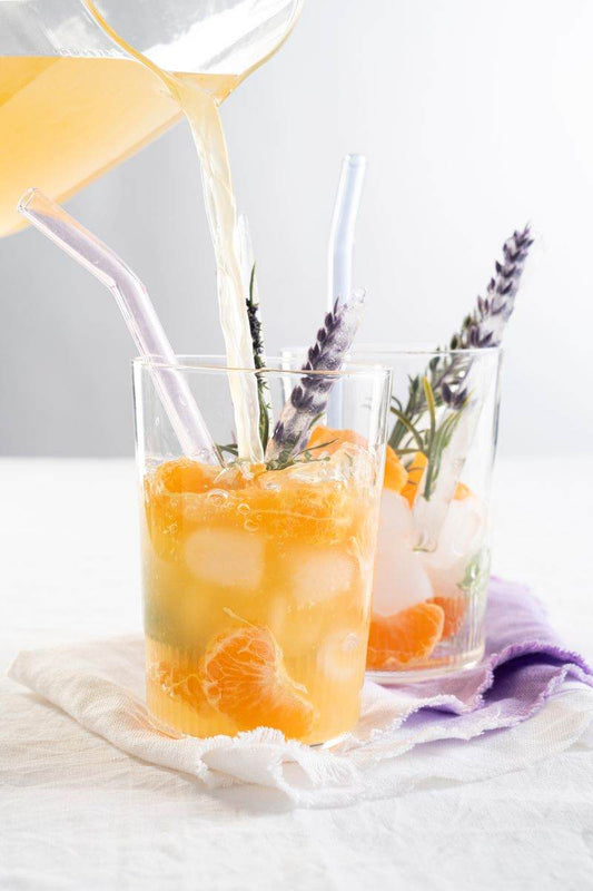 Lavender Lemonade Cocktail with Mandarin Oranges
