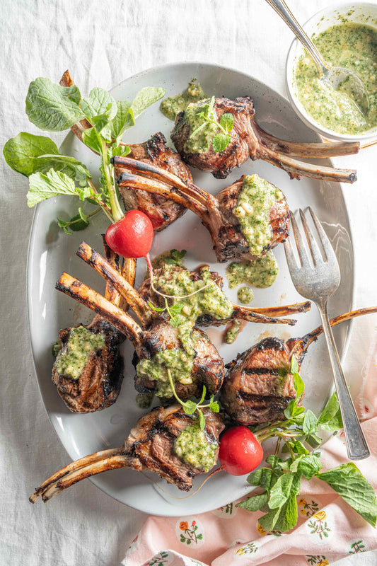 lamb-chops-honey-mint-pesto-recipe-easter-holiday