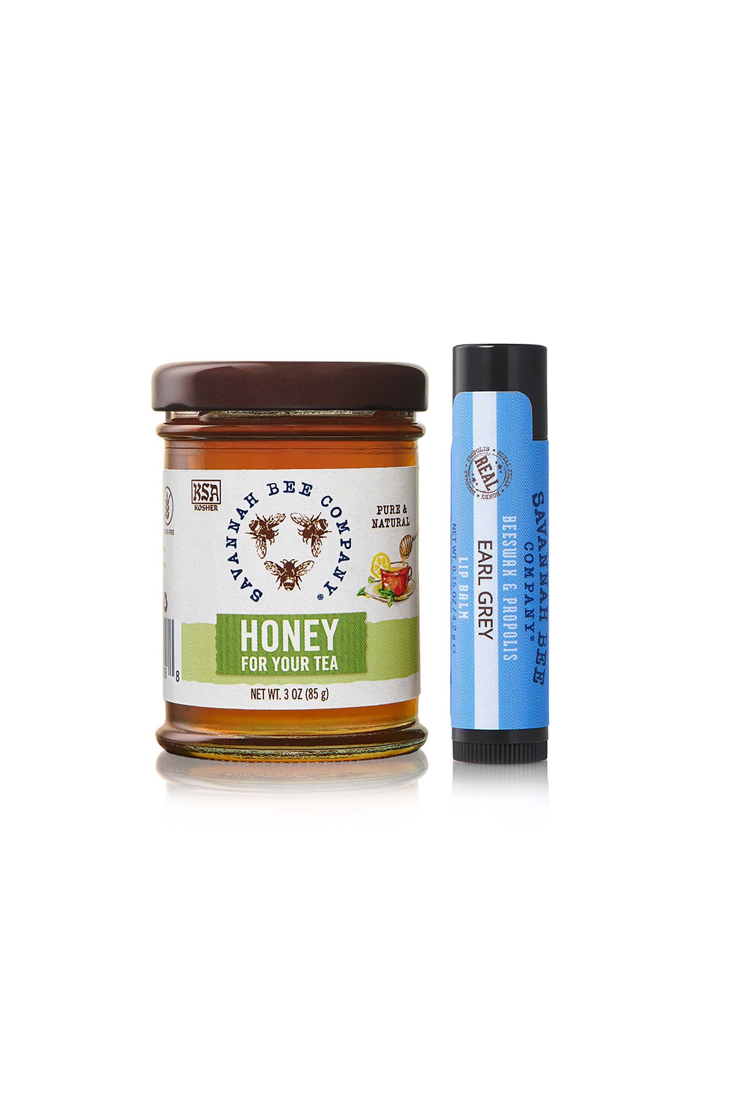 Honey for you tea 3 oz. mini with Earl Grey Lip Balm 