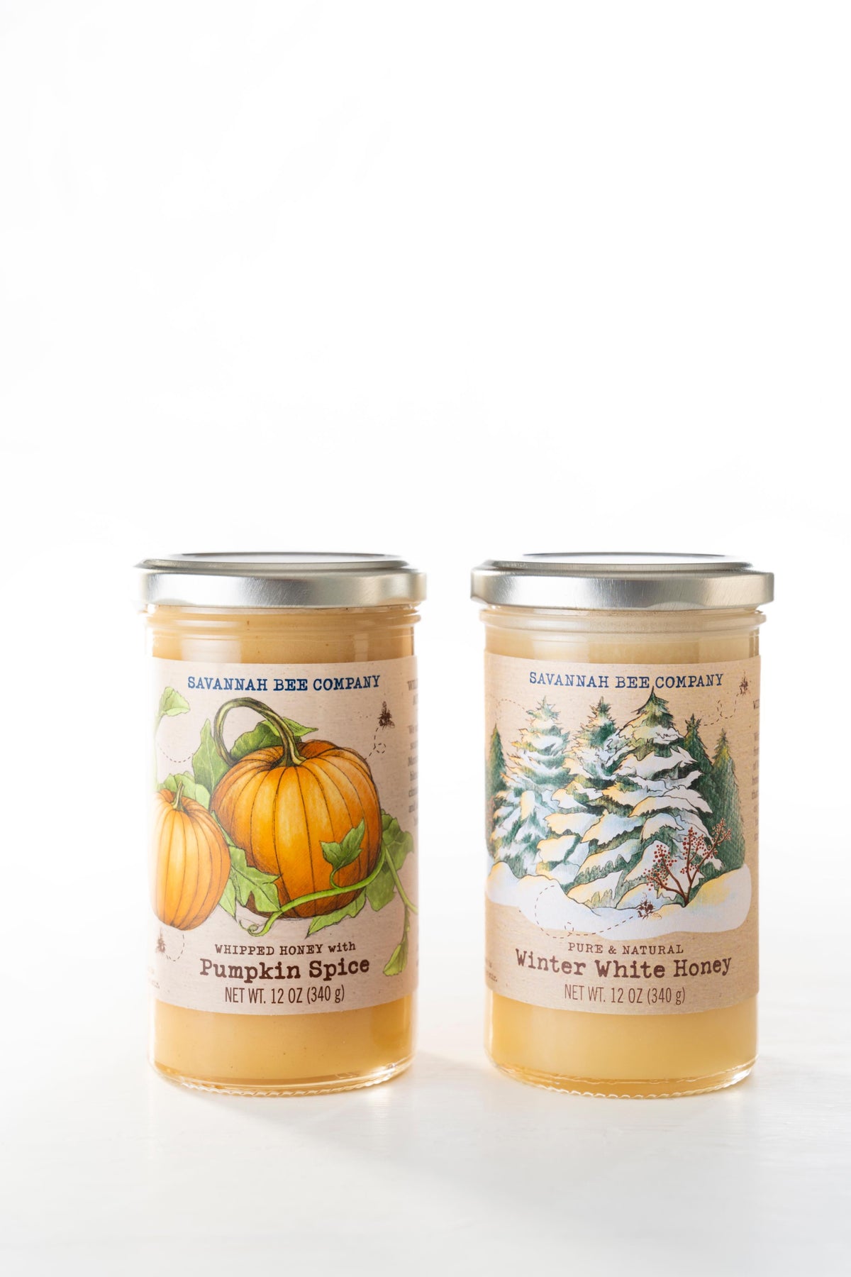 Pumpkin Spice and Winter White 12oz Whipped Honey Gift Set