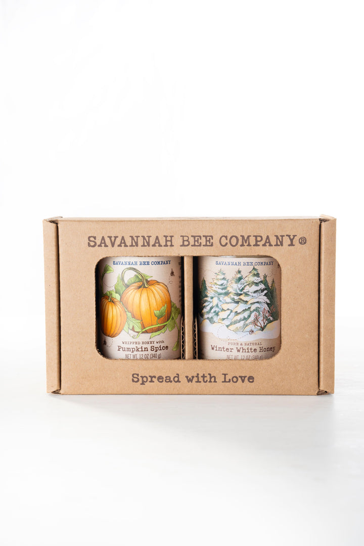 Pumpkin Spice and Winter White 12oz Whipped Honey Gift Set